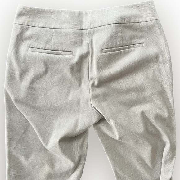 Ann Taylor Factory light tan slacks size 2 straight leg - Picture 2 of 3
